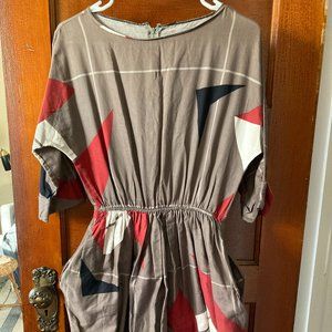 Vintage Dress with Mid-century Pattern